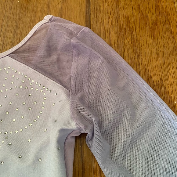 Justice By Collection Color Block Rhinestone Leotard - Picture 3 of 6